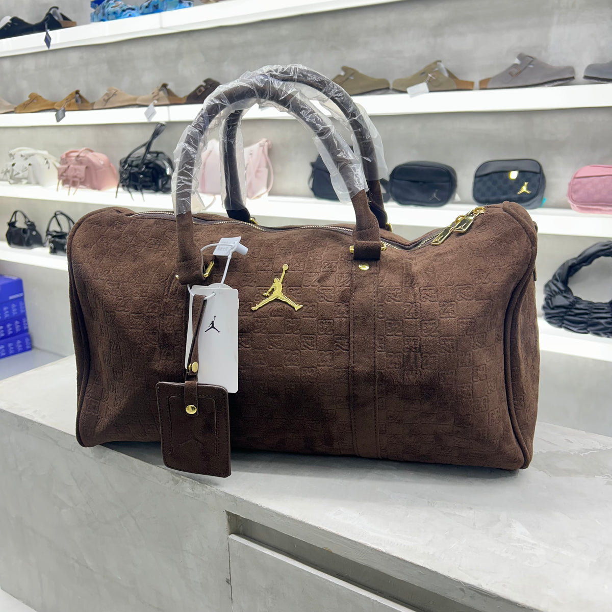 Jordan Brown Monogram Duffel Bag ā 25L