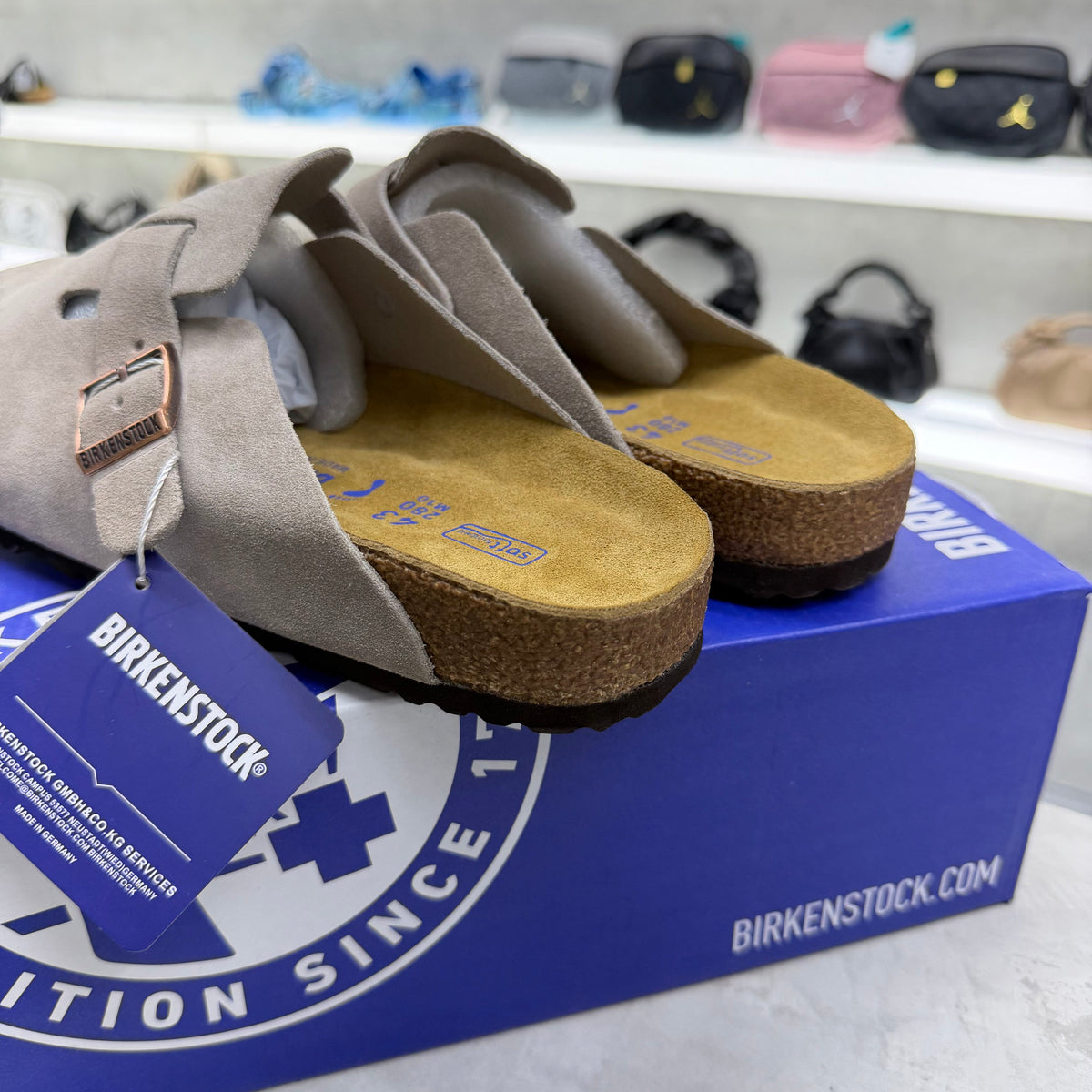 Birkenstock Boston Soft Footbed Clogs "Gray"