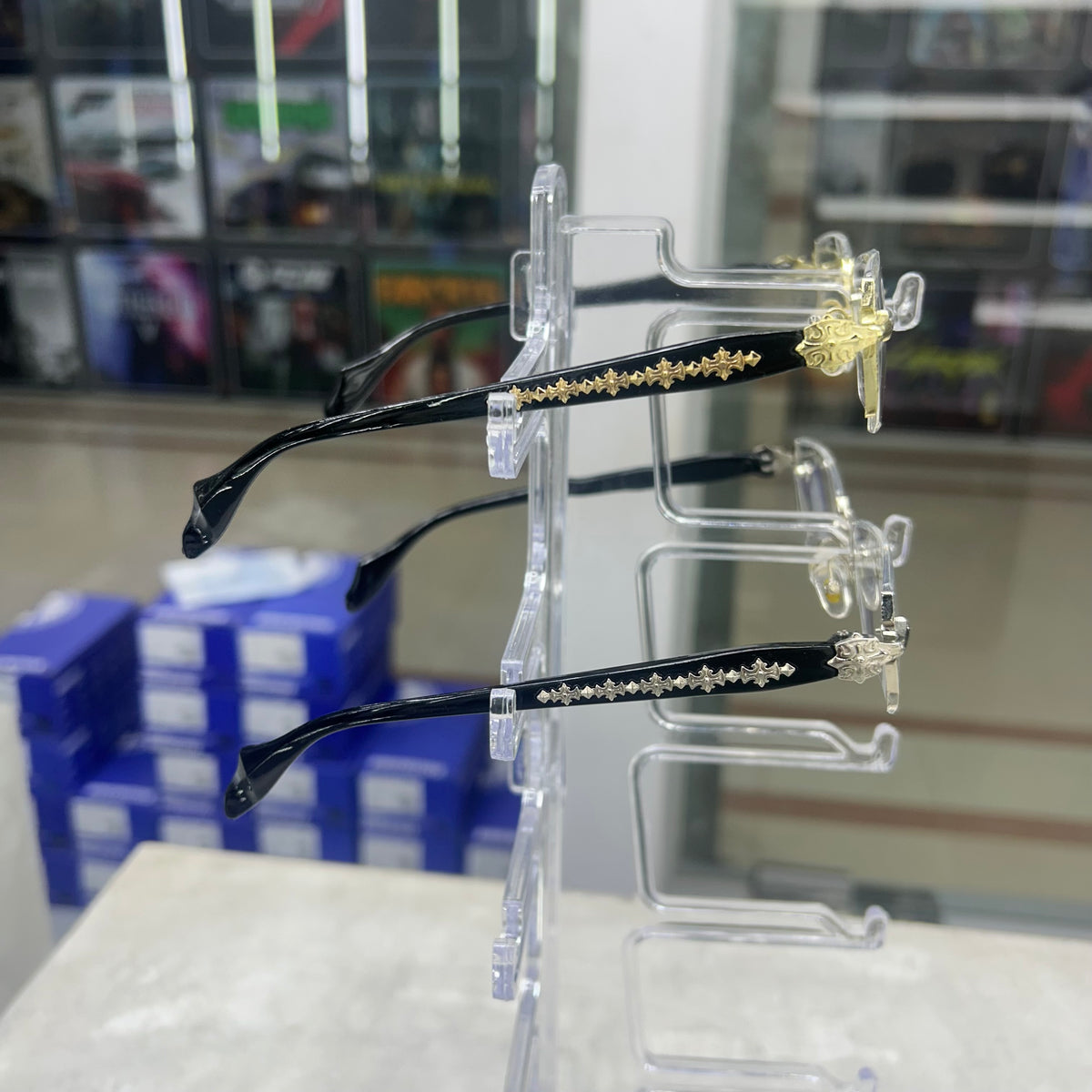 Chrome Hearts Y2K Rimless Glasses