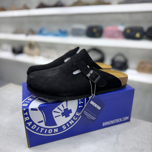 Birkenstock Boston Soft Footbed Clogs "Black"