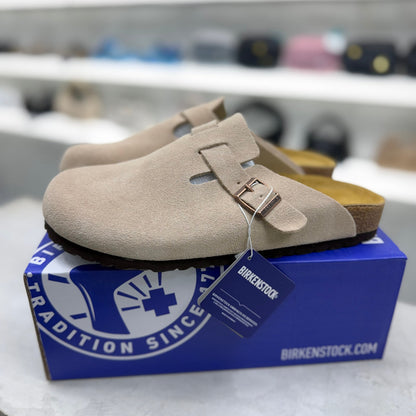 Birkenstock Boston Soft Footbed Clogs "Sand"