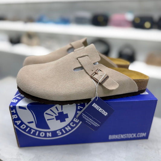 Birkenstock Boston Soft Footbed Clogs "Sand"