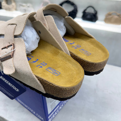 Birkenstock Boston Soft Footbed Clogs "Sand"