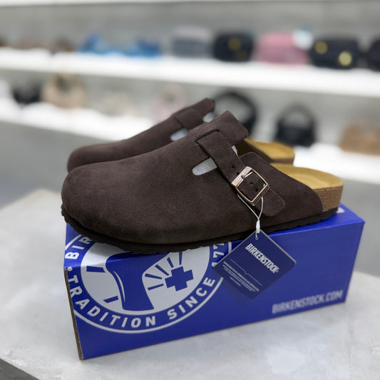 Birkenstock Boston Soft Footbed Clogs "Mocha"