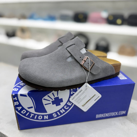 Birkenstock Boston Soft Footbed Clogs "Dark Grey"