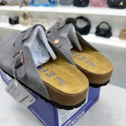 Birkenstock Boston Soft Footbed Clogs "Dark Grey"