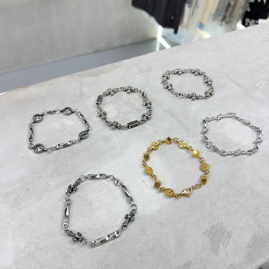 Chrome Hearts & Y2K Stainless Steel Bracelet
