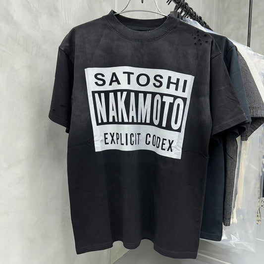 Satoshi Nakamoto T-shirt 001