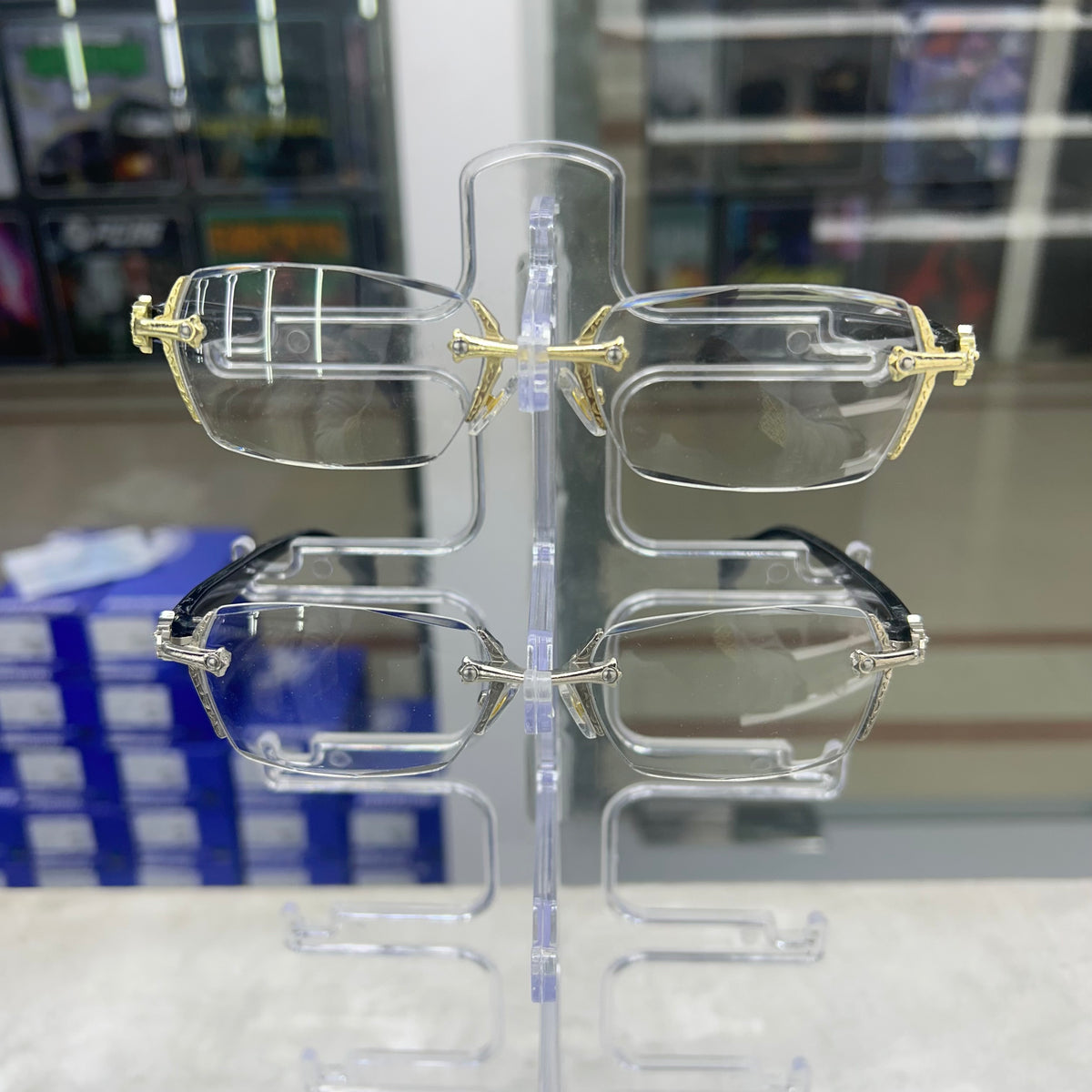 Chrome Hearts Y2K Rimless Glasses