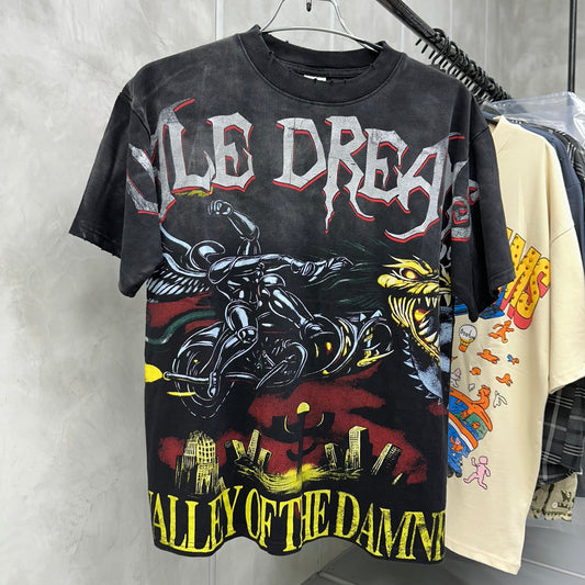 China Imported High Quality Streetwear In Bangladesh. 300 GSM 100% cotton, Heavyweight Oversized / Baggy T-shirt. Puff Printed Logo. 